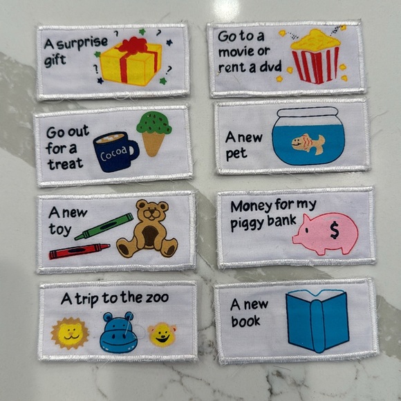 2 Responsibility-Chore Charts with Velcro  stars, responsibilities, and rewards - Picture 4 of 13